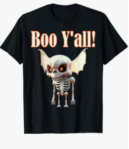 White Bat Halloween T-Shirt
