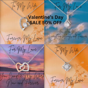 V-Day Necklaces with Love Messages
